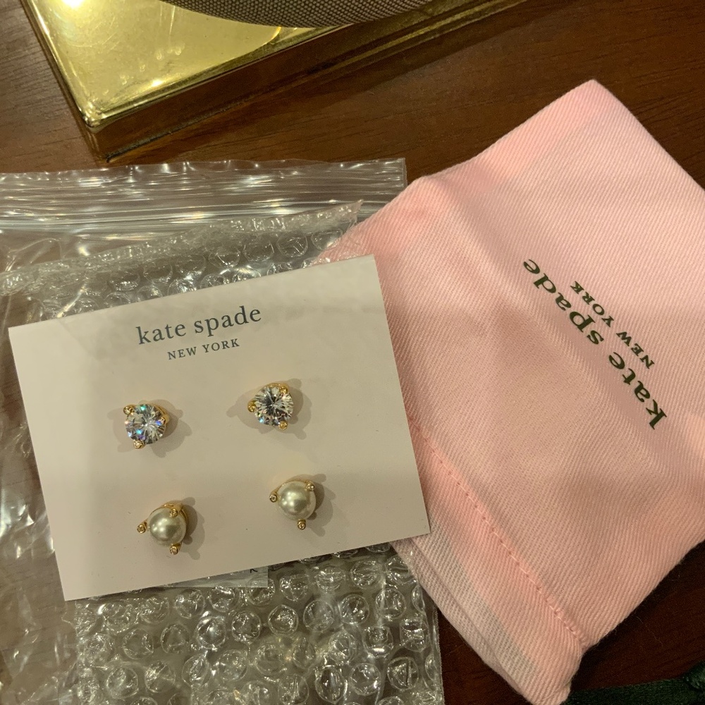 Kate Spade Rise and Shine 2 pairs of earrings